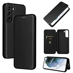 Funda de Cuero Cartera con Soporte Carcasa L11Z para Samsung Galaxy S23 Plus 5G Negro