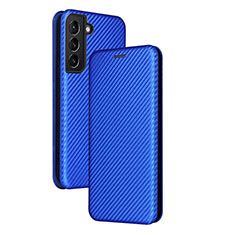 Funda de Cuero Cartera con Soporte Carcasa L11Z para Samsung Galaxy S24 Plus 5G Azul