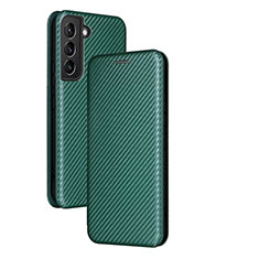 Funda de Cuero Cartera con Soporte Carcasa L11Z para Samsung Galaxy S24 Plus 5G Verde