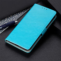 Funda de Cuero Cartera con Soporte Carcasa L12 para Motorola Moto Edge Azul Cielo