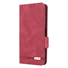 Funda de Cuero Cartera con Soporte Carcasa L12Z para Samsung Galaxy A22 5G Rojo