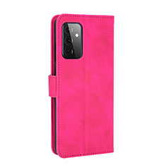 Funda de Cuero Cartera con Soporte Carcasa L12Z para Samsung Galaxy A72 4G Rosa Roja