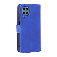 Funda de Cuero Cartera con Soporte Carcasa L12Z para Samsung Galaxy M32 4G Azul