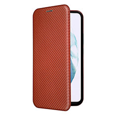 Funda de Cuero Cartera con Soporte Carcasa L12Z para Samsung Galaxy S21 5G Marron