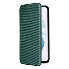 Funda de Cuero Cartera con Soporte Carcasa L12Z para Samsung Galaxy S21 Plus 5G Verde