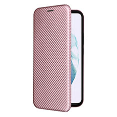 Funda de Cuero Cartera con Soporte Carcasa L12Z para Samsung Galaxy S22 Plus 5G Oro Rosa