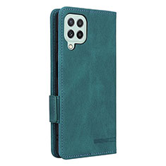 Funda de Cuero Cartera con Soporte Carcasa L13Z para Samsung Galaxy A22 4G Verde