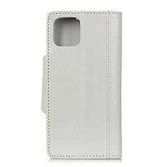 Funda de Cuero Cartera con Soporte Carcasa L14 para Huawei Honor 30S Blanco