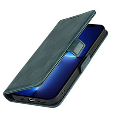 Funda de Cuero Cartera con Soporte Carcasa L15 para Apple iPhone 14 Azul