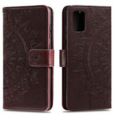 Funda de Cuero Cartera con Soporte Carcasa L15 para Samsung Galaxy A51 5G Marron