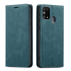 Funda de Cuero Cartera con Soporte Carcasa L15 para Samsung Galaxy M31 Prime Edition Verde