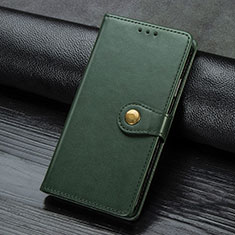 Funda de Cuero Cartera con Soporte Carcasa L16 para Huawei Y7p Verde