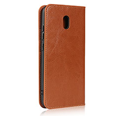 Funda de Cuero Cartera con Soporte Carcasa L16 para Xiaomi Redmi 8A Naranja