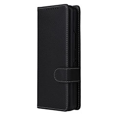 Funda de Cuero Cartera con Soporte Carcasa L16Z para Samsung Galaxy Z Fold4 5G Negro