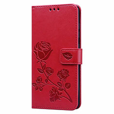 Funda de Cuero Cartera con Soporte Carcasa L17 para Samsung Galaxy A51 5G Rojo