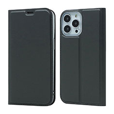 Funda de Cuero Cartera con Soporte Carcasa L18 para Apple iPhone 14 Pro Negro