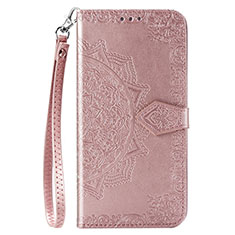 Funda de Cuero Cartera con Soporte Carcasa L18 para Huawei Honor 9C Oro Rosa