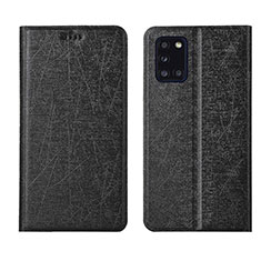 Funda de Cuero Cartera con Soporte Carcasa L19 para Samsung Galaxy A31 Negro