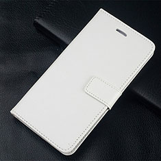 Funda de Cuero Cartera con Soporte Carcasa L20 para Huawei Honor 30S Blanco