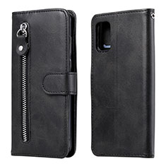 Funda de Cuero Cartera con Soporte Carcasa L20 para Samsung Galaxy A41 Negro