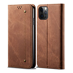 Funda de Cuero Cartera con Soporte Carcasa L22 para Apple iPhone 13 Pro Marron