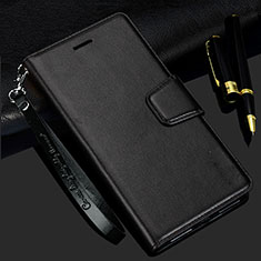 Funda de Cuero Cartera con Soporte Carcasa L24 para Samsung Galaxy A41 Negro