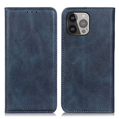 Funda de Cuero Cartera con Soporte Carcasa L26 para Apple iPhone 13 Pro Azul