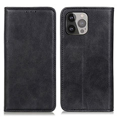 Funda de Cuero Cartera con Soporte Carcasa L26 para Apple iPhone 13 Pro Negro