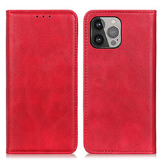 Funda de Cuero Cartera con Soporte Carcasa L26 para Apple iPhone 13 Pro Rojo