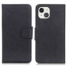 Funda de Cuero Cartera con Soporte Carcasa L27 para Apple iPhone 13 Mini Negro