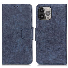 Funda de Cuero Cartera con Soporte Carcasa L27 para Apple iPhone 14 Pro Max Azul