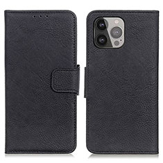 Funda de Cuero Cartera con Soporte Carcasa L27 para Apple iPhone 15 Pro Max Negro