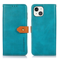 Funda de Cuero Cartera con Soporte Carcasa L29 para Apple iPhone 13 Azul