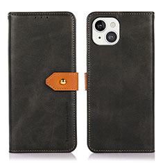 Funda de Cuero Cartera con Soporte Carcasa L29 para Apple iPhone 13 Mini Negro