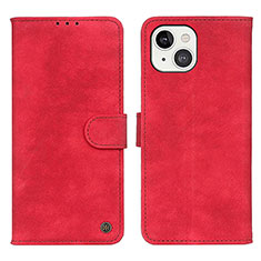 Funda de Cuero Cartera con Soporte Carcasa L30 para Apple iPhone 13 Rojo