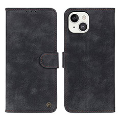 Funda de Cuero Cartera con Soporte Carcasa L30 para Apple iPhone 14 Negro