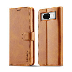 Funda de Cuero Cartera con Soporte Carcasa LC1 para Google Pixel 8 5G Marron Claro