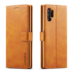 Funda de Cuero Cartera con Soporte Carcasa LC1 para Samsung Galaxy A32 4G Marron Claro