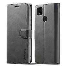 Funda de Cuero Cartera con Soporte Carcasa LC1 para Xiaomi POCO C31 Gris