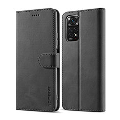 Funda de Cuero Cartera con Soporte Carcasa LC1 para Xiaomi Redmi Note 12 Pro 4G Negro