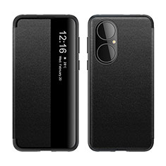 Funda de Cuero Cartera con Soporte Carcasa LF1 para Huawei P50 Negro