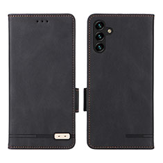 Funda de Cuero Cartera con Soporte Carcasa LZ1 para Samsung Galaxy A04s Negro