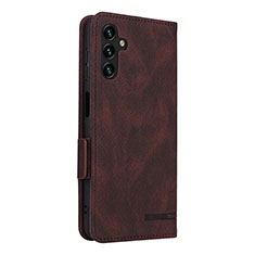 Funda de Cuero Cartera con Soporte Carcasa LZ4 para Samsung Galaxy A04s Marron