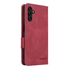 Funda de Cuero Cartera con Soporte Carcasa LZ4 para Samsung Galaxy A04s Rojo