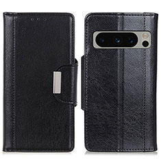 Funda de Cuero Cartera con Soporte Carcasa M01L para Google Pixel 8 Pro 5G Negro