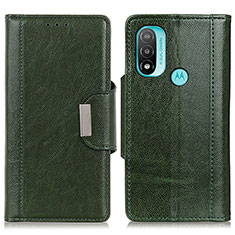 Funda de Cuero Cartera con Soporte Carcasa M01L para Motorola Moto E20 Verde