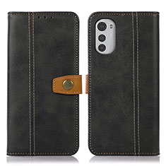 Funda de Cuero Cartera con Soporte Carcasa M01L para Motorola Moto E32 Negro