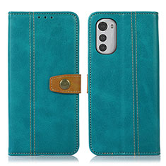 Funda de Cuero Cartera con Soporte Carcasa M01L para Motorola Moto E32 Verde