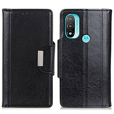 Funda de Cuero Cartera con Soporte Carcasa M01L para Motorola Moto E40 Negro