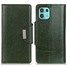 Funda de Cuero Cartera con Soporte Carcasa M01L para Motorola Moto Edge 20 Lite 5G Verde